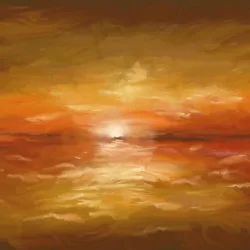 I spend 10 min to paint a sea this morning