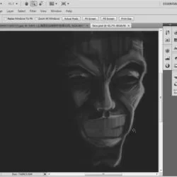 A cunning man, work in progress.