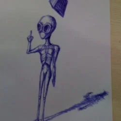 Painted a boy during the meeting.