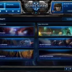 StarCraft2 1.5 updated, the new Starcraft menu screenshot http://d.pr/i/fVQq