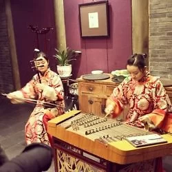 The ancient Chinese music show on the restaurant, it is beautiful.: http://instagram.com/p/hoTPbgFpb9/