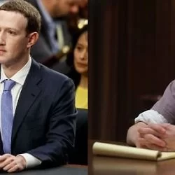 说实话现在看到Mark Zuckerberg以超快语速对答，脑海里首先浮现的是电影Social Network里的这小子，演得真神似。