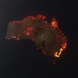 Australia bush fire visualizat